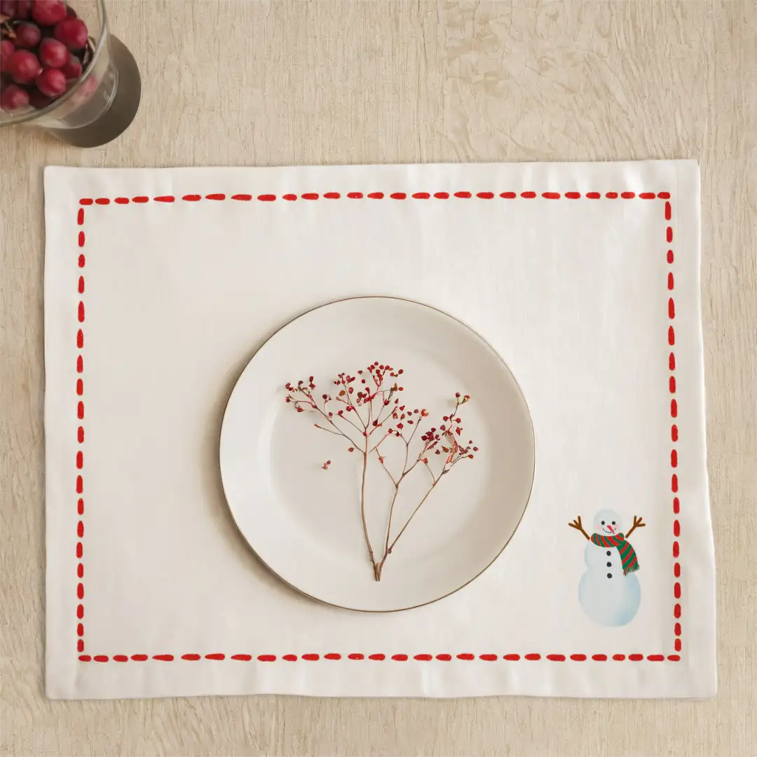 Podkładki świąteczne Minimalistyczny bałwan 35x45 cm