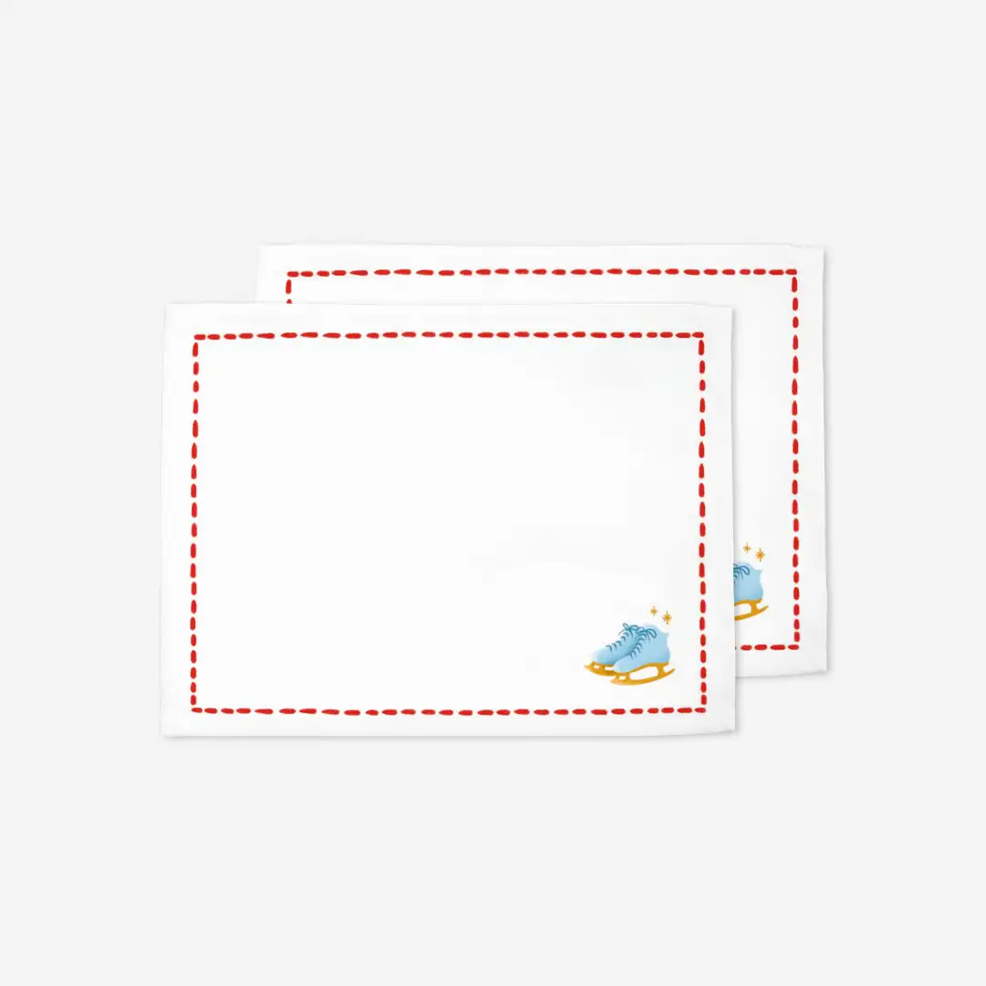 Podkładki świąteczne Minimalistyczne łyżwy 35x45 cm