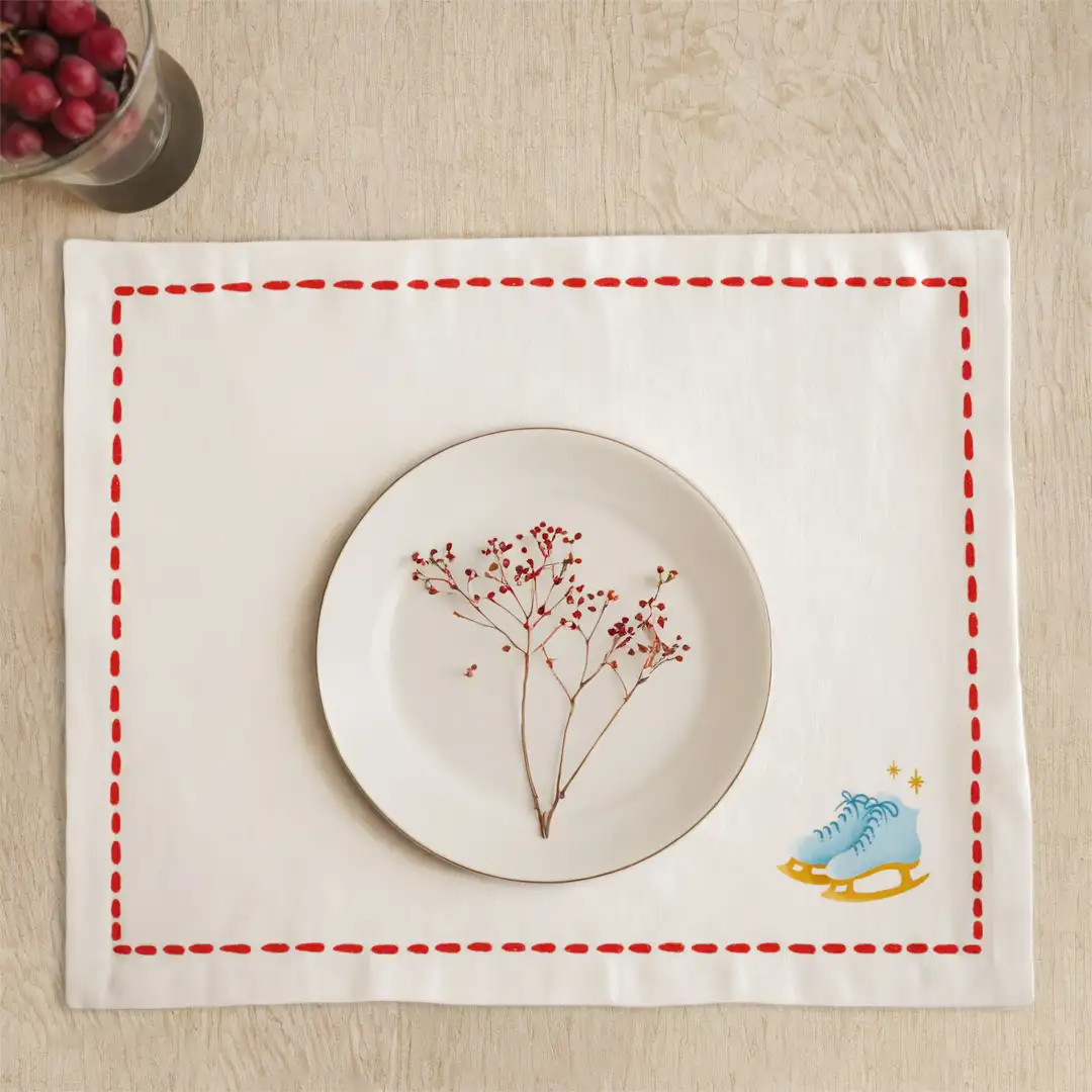 Podkładki świąteczne Minimalistyczne łyżwy 35x45 cm