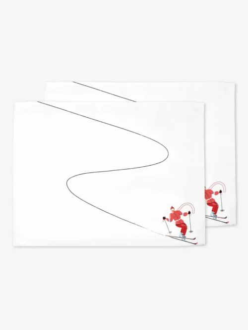 Podkładki świąteczne Czerwona narciarka 35x45 cm