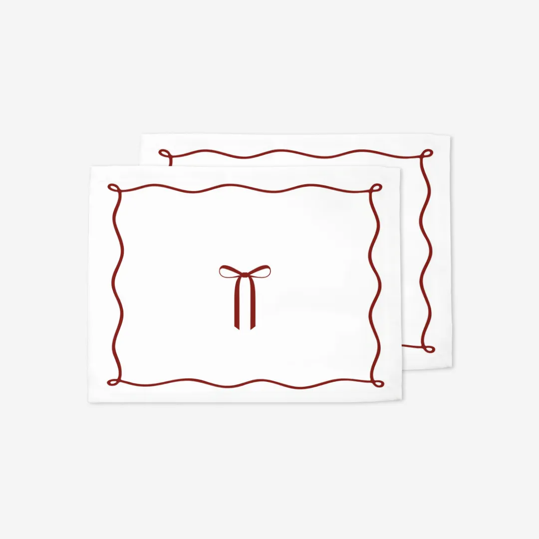 Podkładki świąteczne elegancka kokardka 35x45 cm