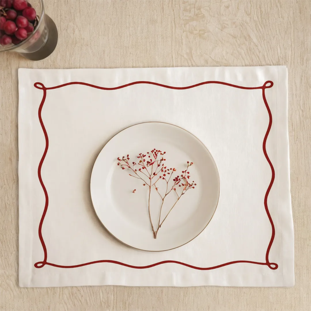 Podkładki świąteczne elegancka kokardka 35x45 cm