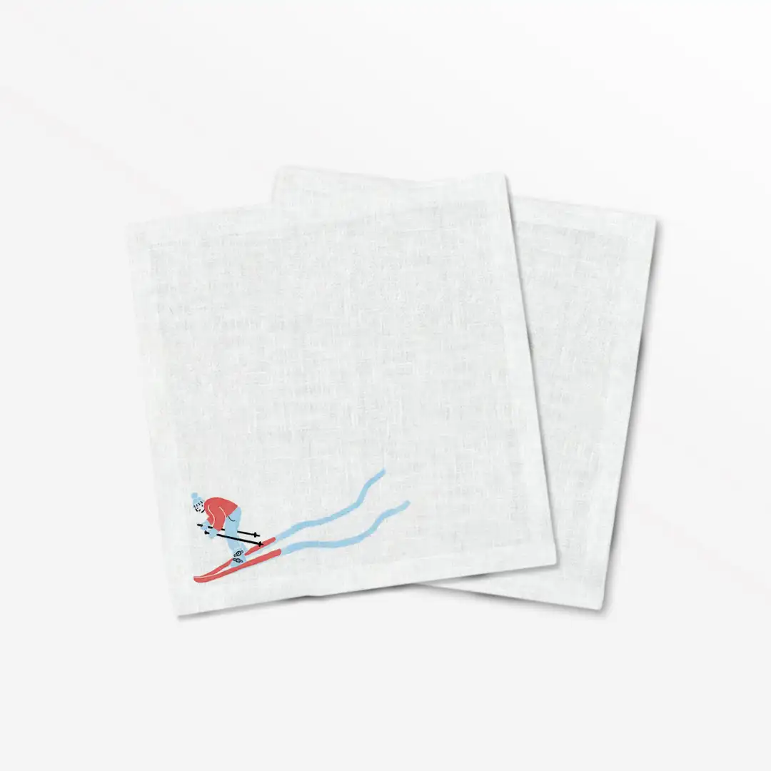 Serwetki świąteczne Narciarz 40x40 cm
