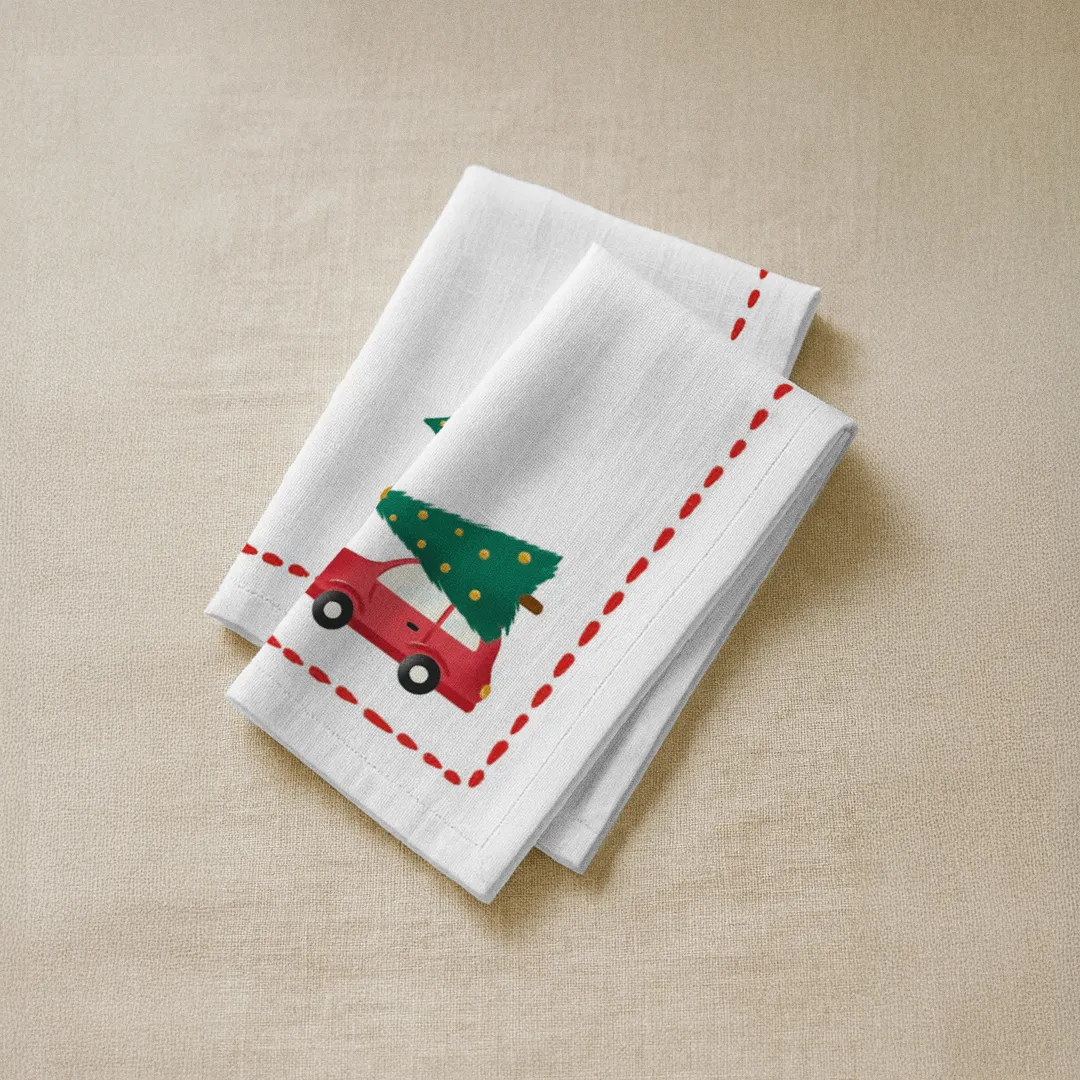 Serwetki świąteczne Minimalistyczny samochód 40x40 cm