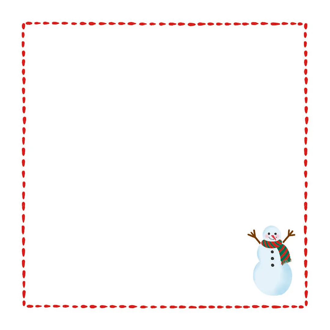 Serwetki świąteczne Minimalistyczny bałwan 20x20 cm