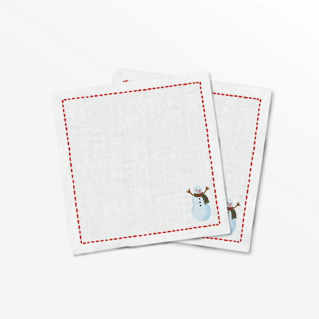Serwetki świąteczne Minimalistyczny bałwan 40x40 cm