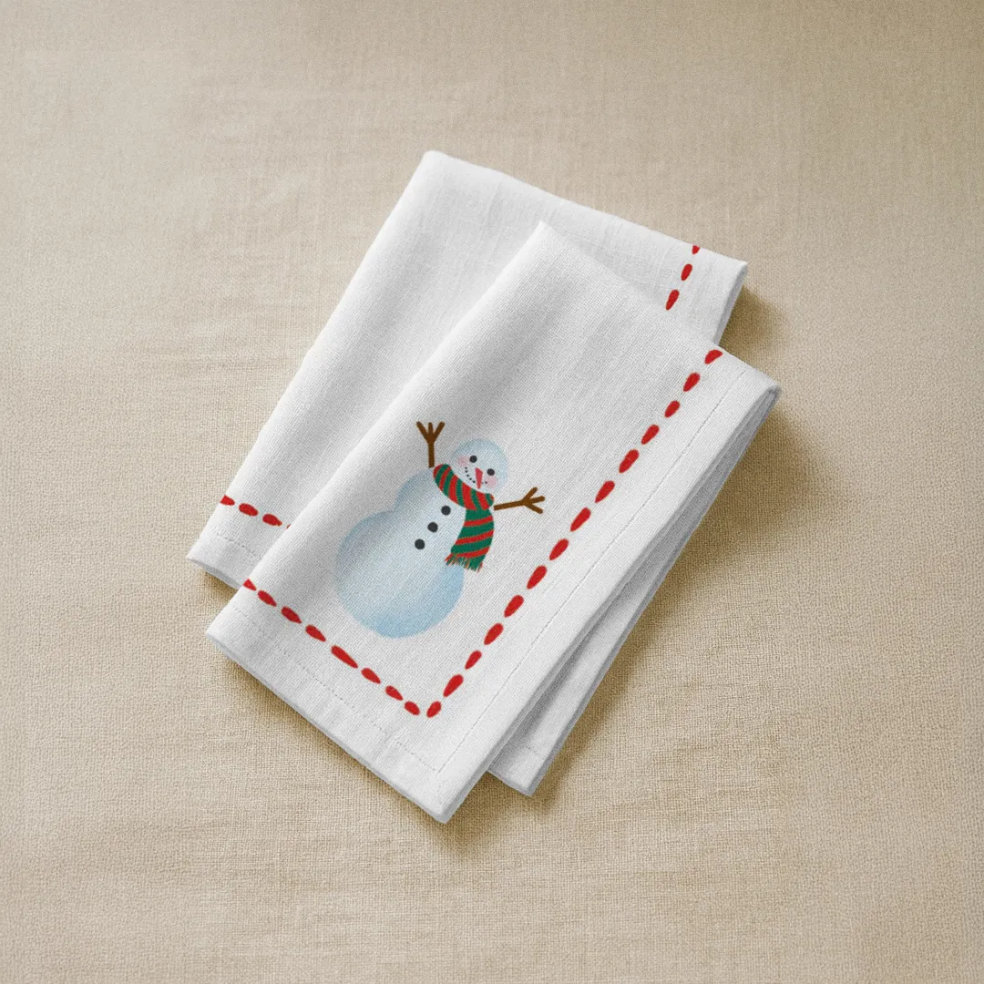 Serwetki świąteczne Minimalistyczny bałwan 40x40 cm