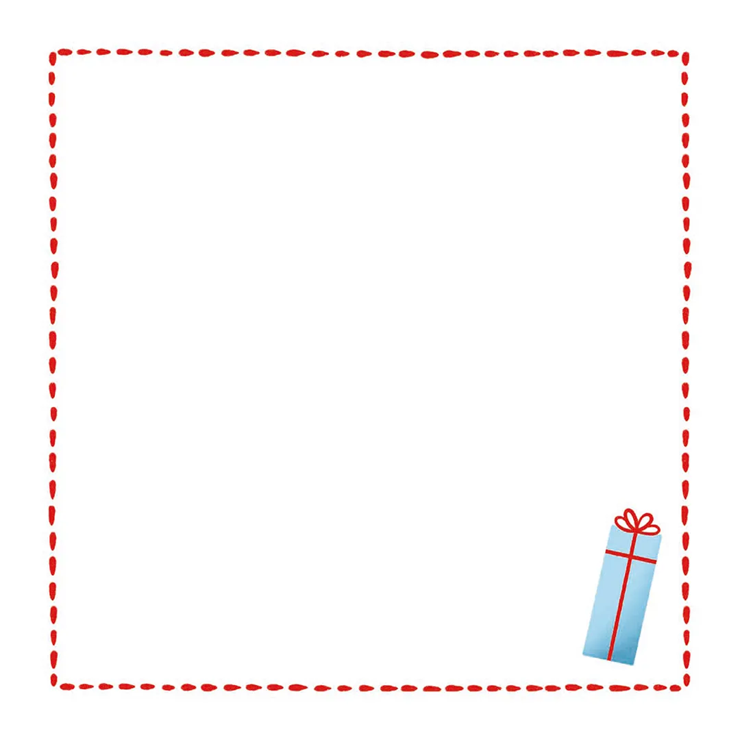 Serwetki świąteczne Minimalistyczny prezencik 20x20 cm