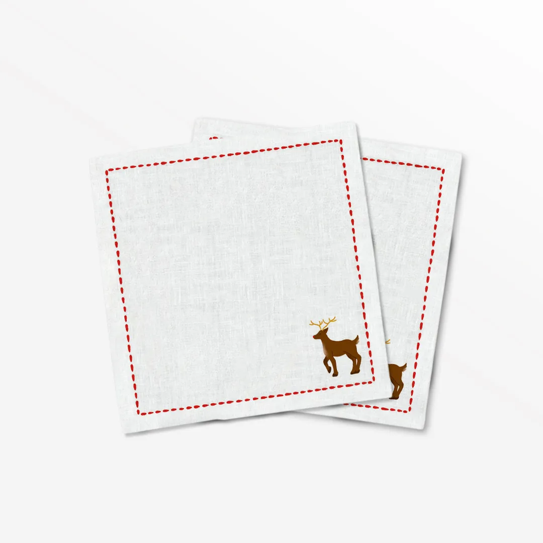 Serwetki świąteczne Minimalistyczny renifer 40x40 cm