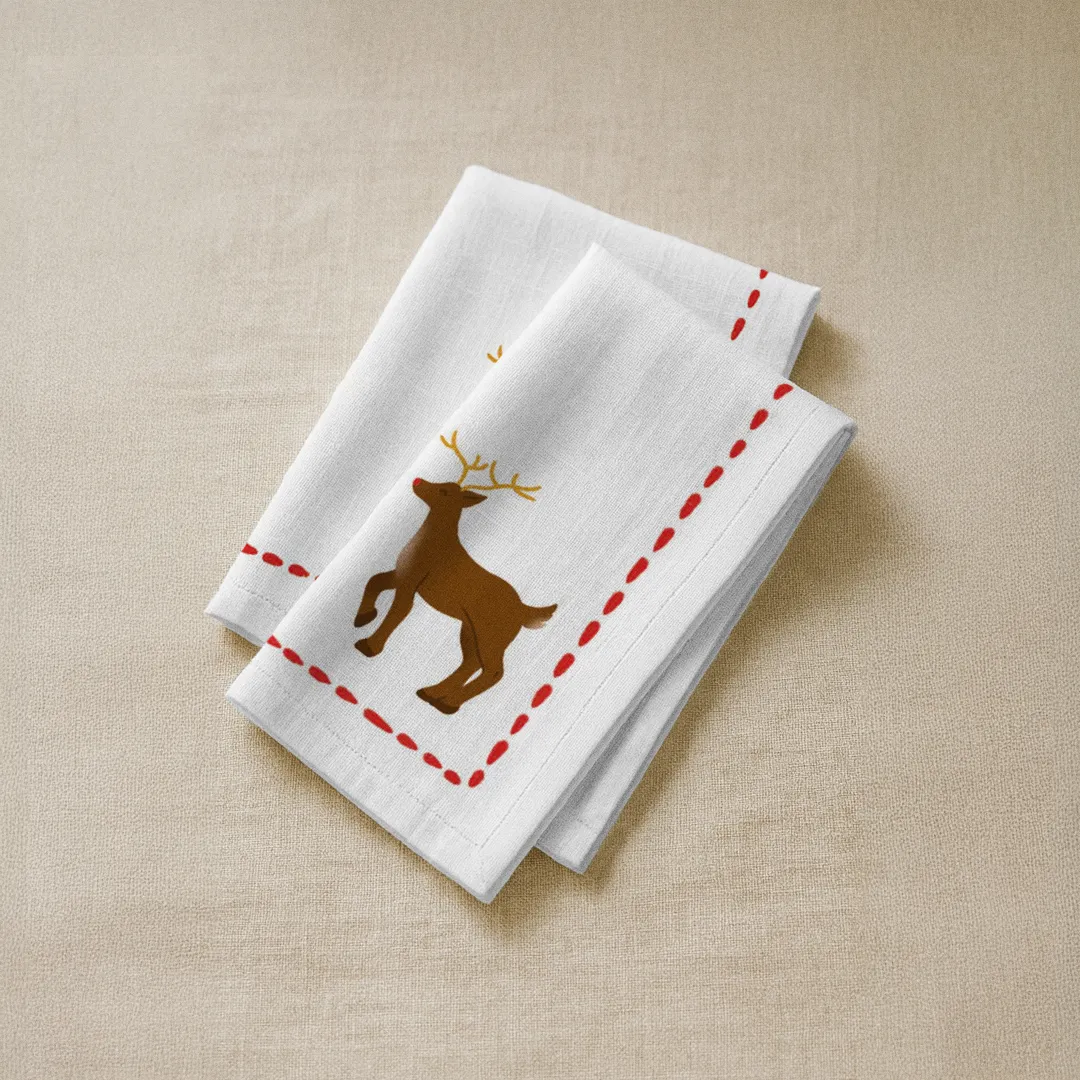 Serwetki świąteczne Minimalistyczny renifer 40x40 cm
