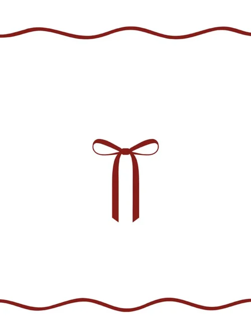 Serwetki świąteczne elegancka kokardka 20x20 cm