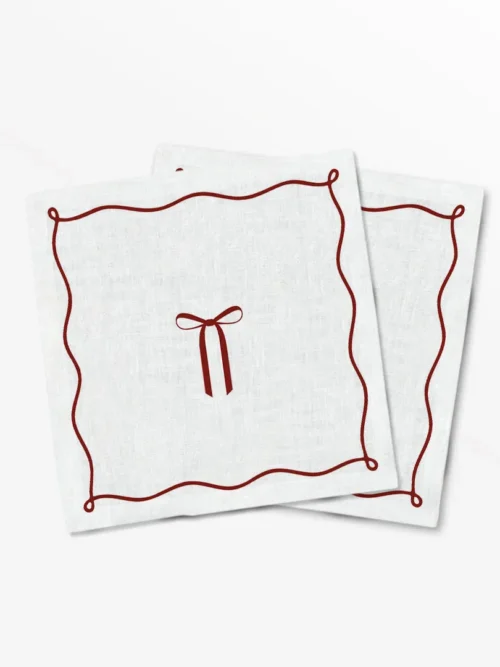 Serwetki świąteczne elegancka kokardka 40x40 cm