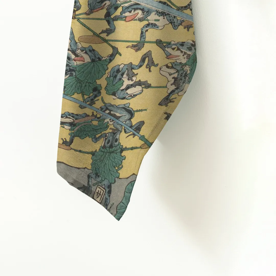 Ręcznik kuchenny Battle Of Frogs 1 Kawanabe Kyōsai 50x70 cm