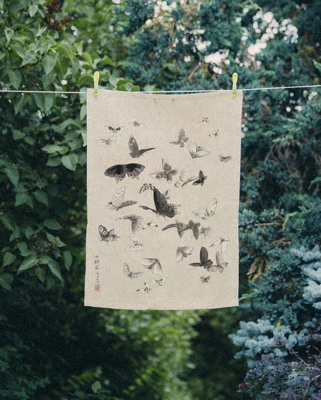 Ręcznik kuchenny - motyle - obrazek 2