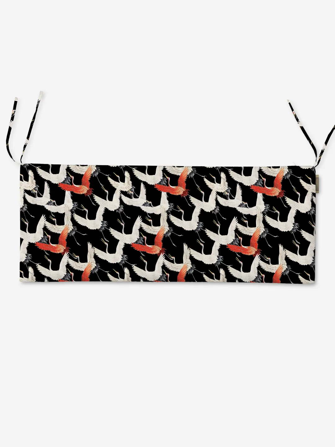 Poduszka na ławkę - Lecące japońskie żurawie