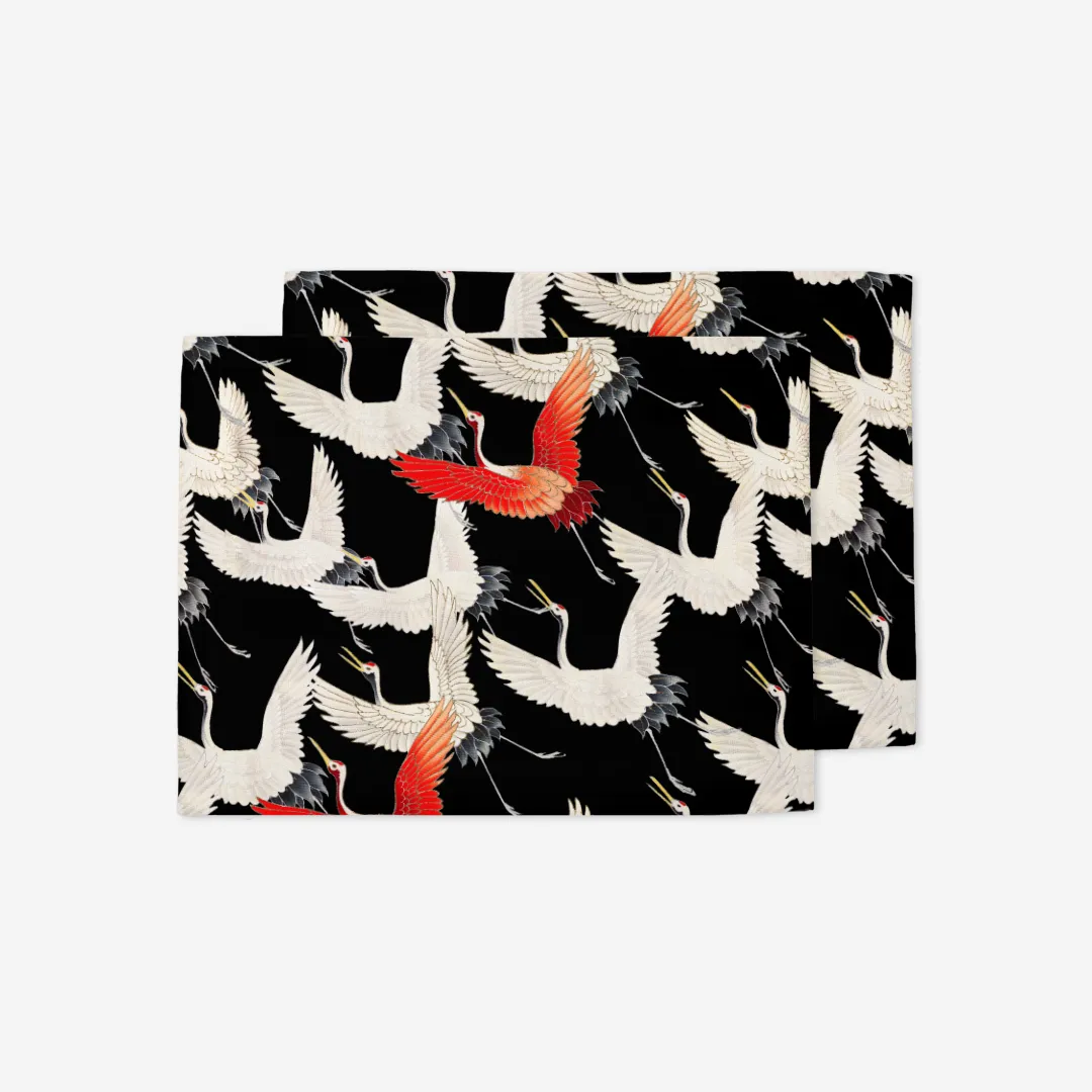 Podkładki - Lecące japońskie żurawie