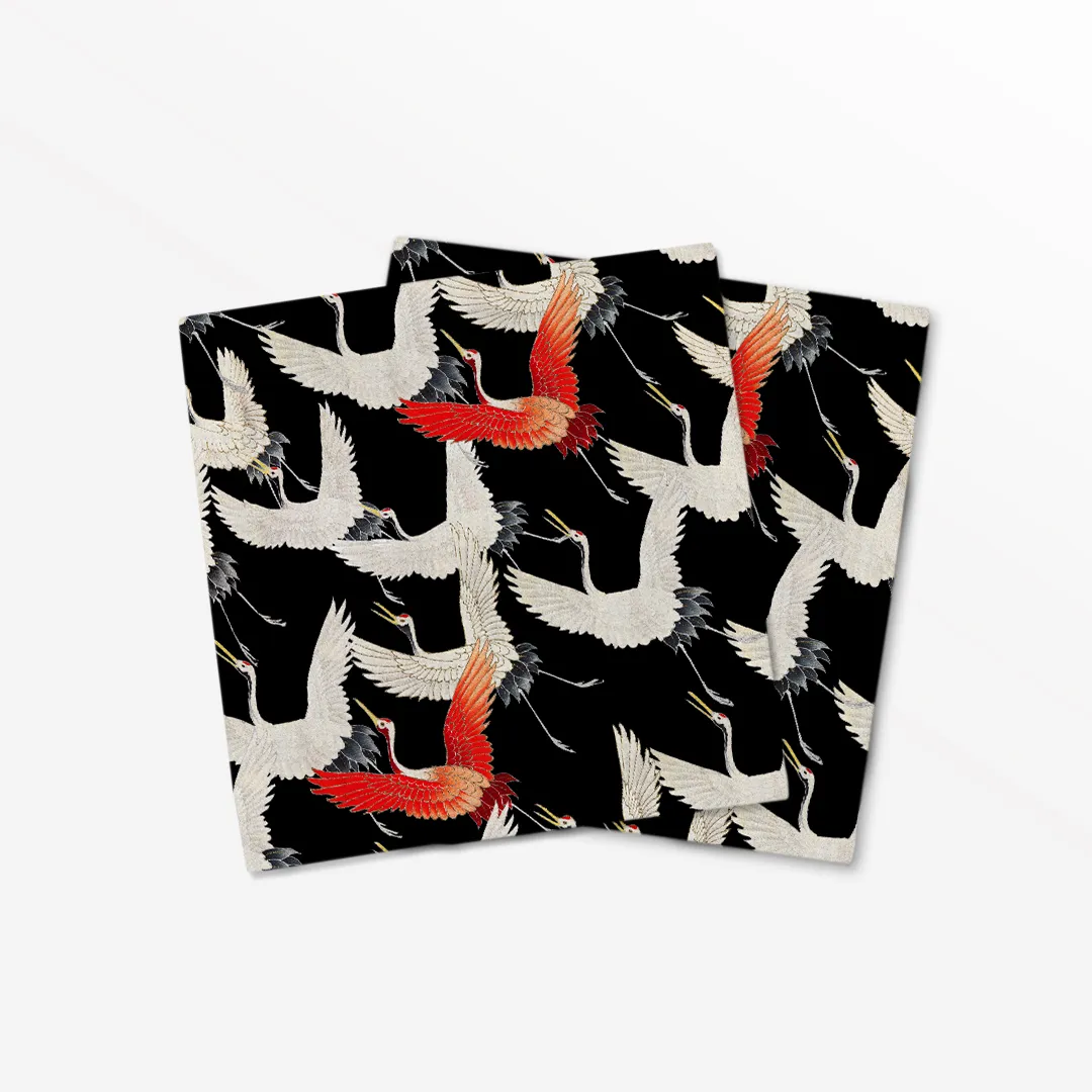 Serwetki - Lecące japońskie żurawie