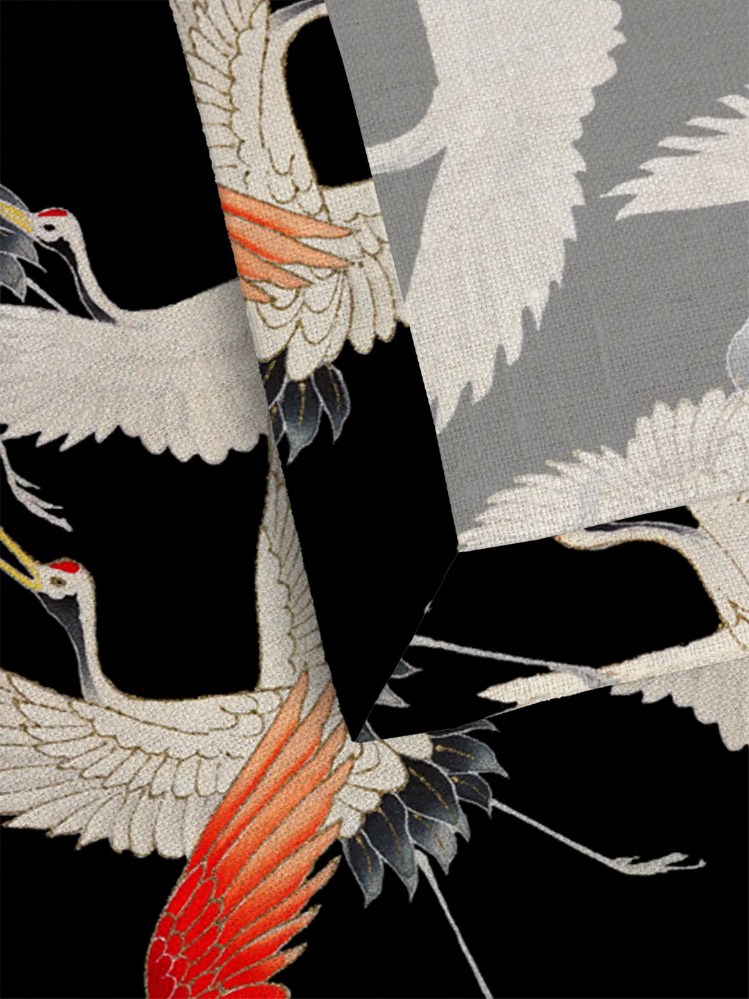 Serwetki - Lecące japońskie żurawie - obrazek 3