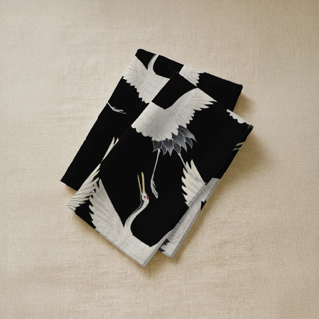 Serwetki - Lecące japońskie żurawie - obrazek 2