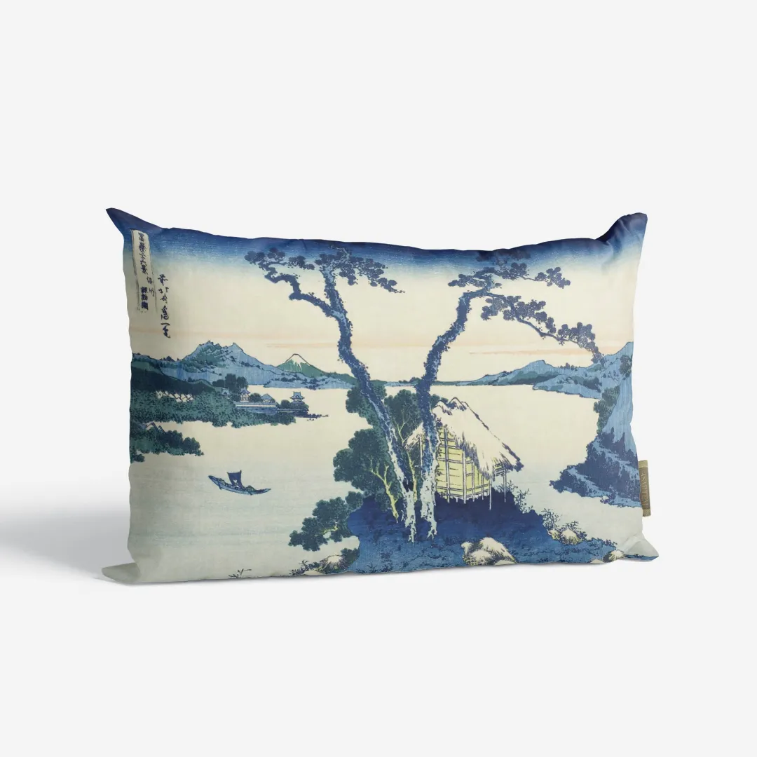 Poduszka - Jezioro Suwa - Hokusai - obrazek 4