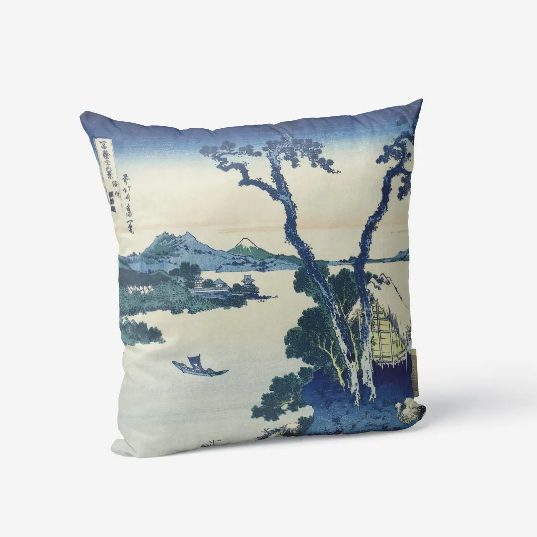 Poduszka - Jezioro Suwa - Hokusai