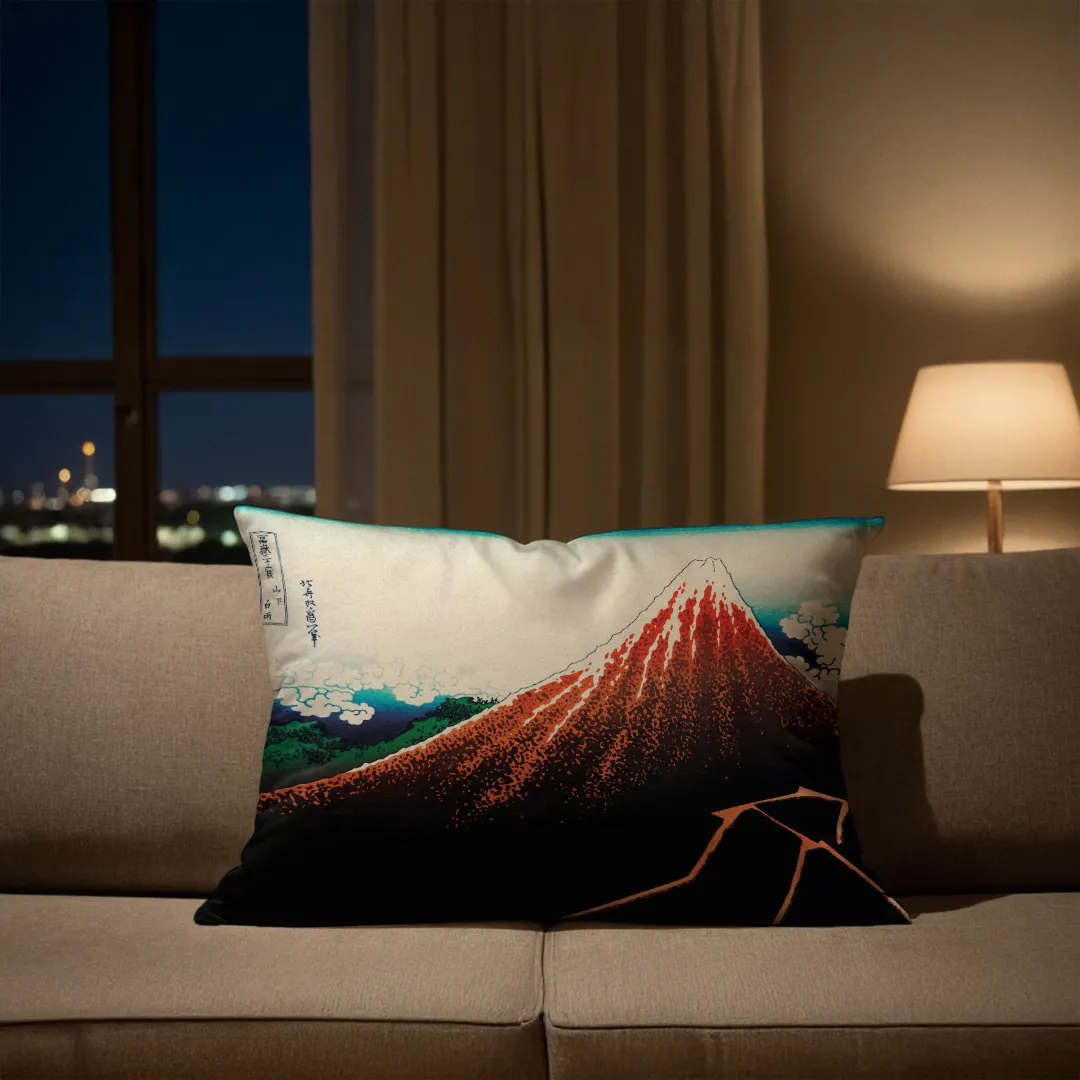 Poduszka - Czerwona Fuji - Hokusai - obrazek 4