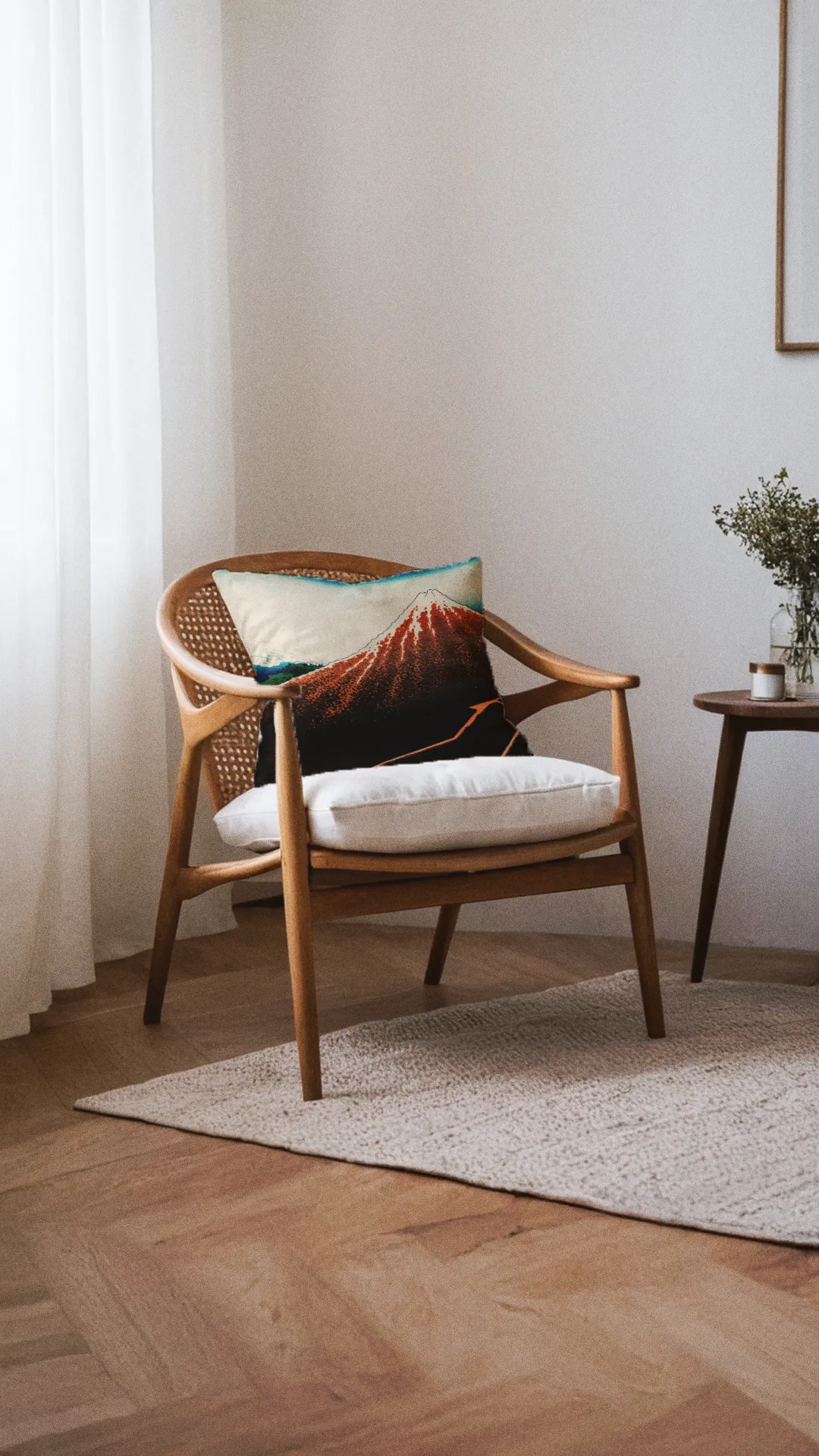 Poduszka - Czerwona Fuji - Hokusai - obrazek 2