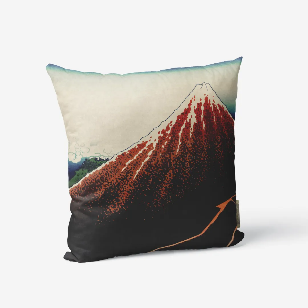 Poduszka - Czerwona Fuji - Hokusai
