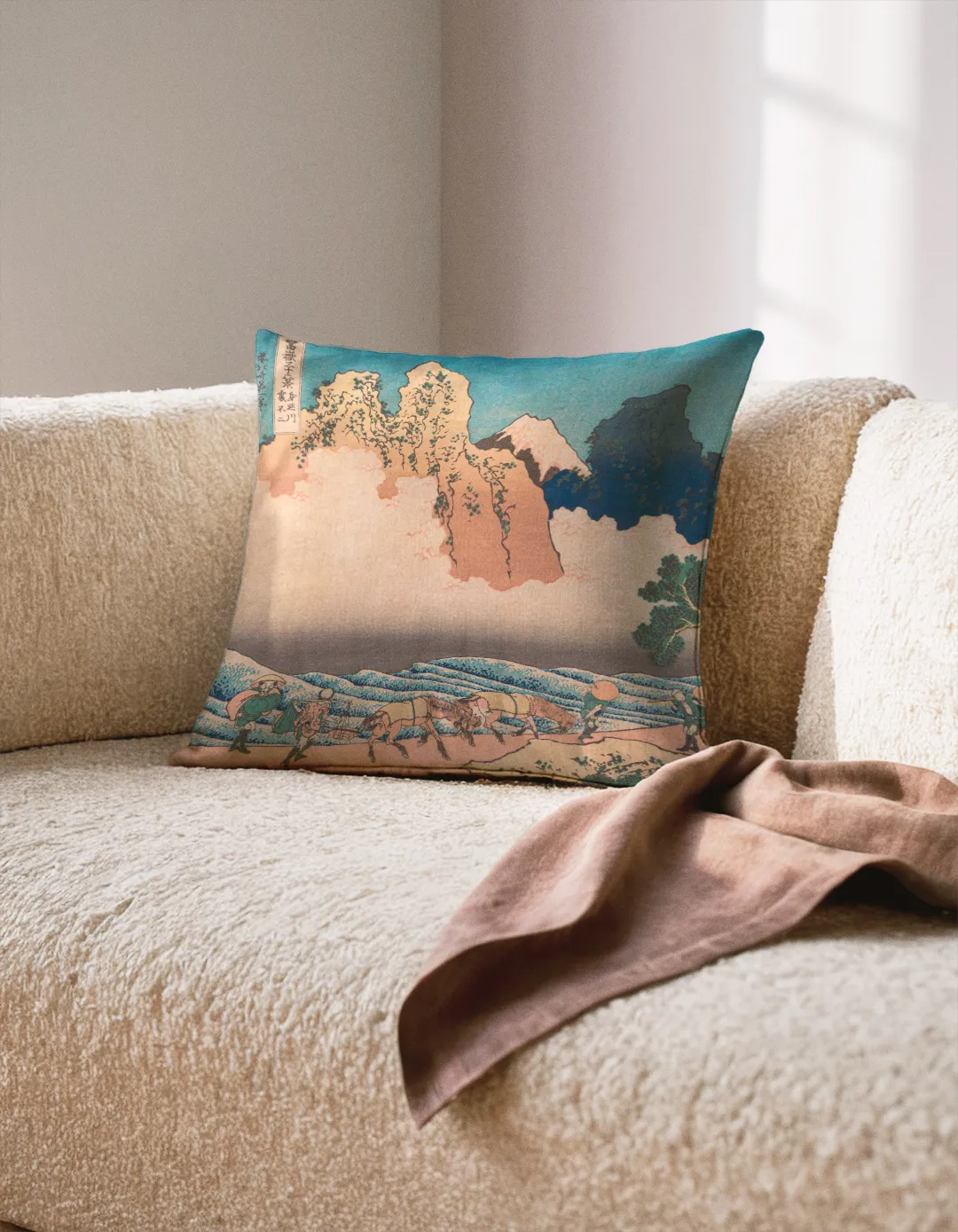 Poduszka - Widok na g&oacute;rę Fuji - Hokusai - obrazek 3