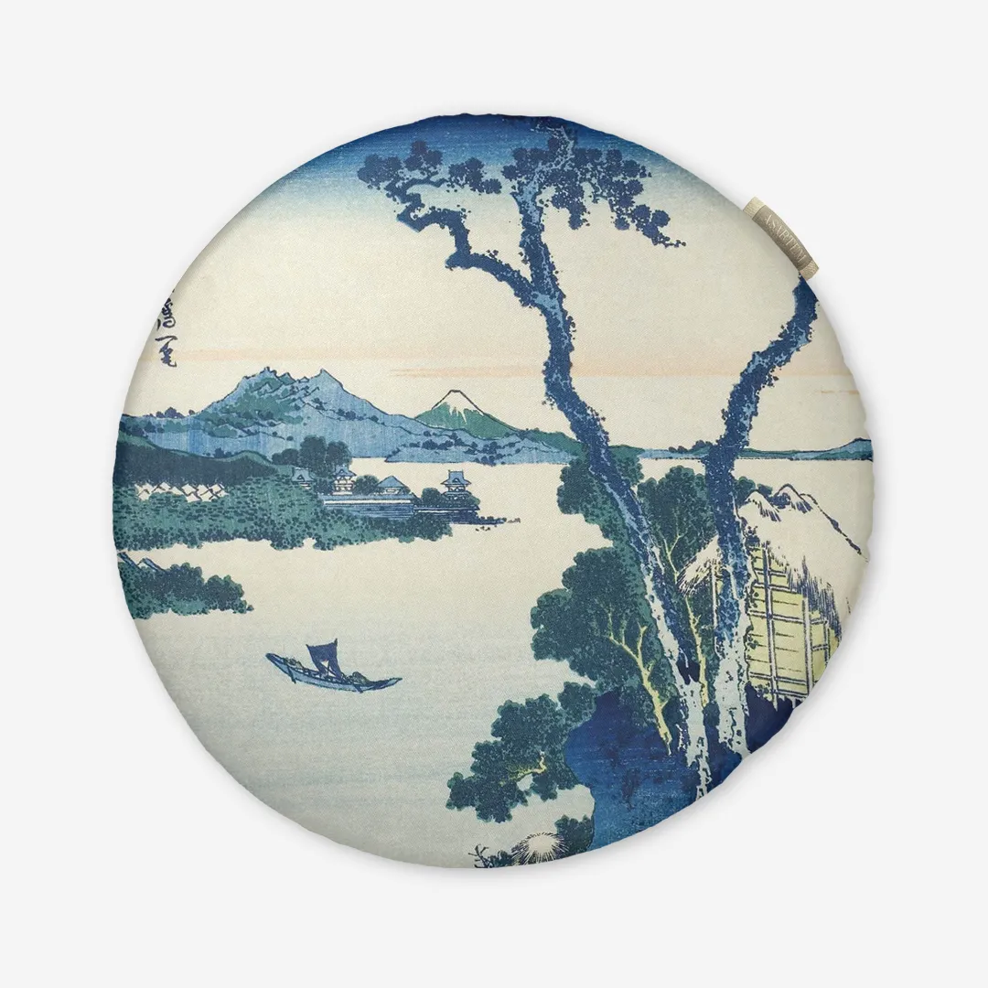 Poduszka na krzesło - Jezioro Suwa - Hokusai - obrazek 5