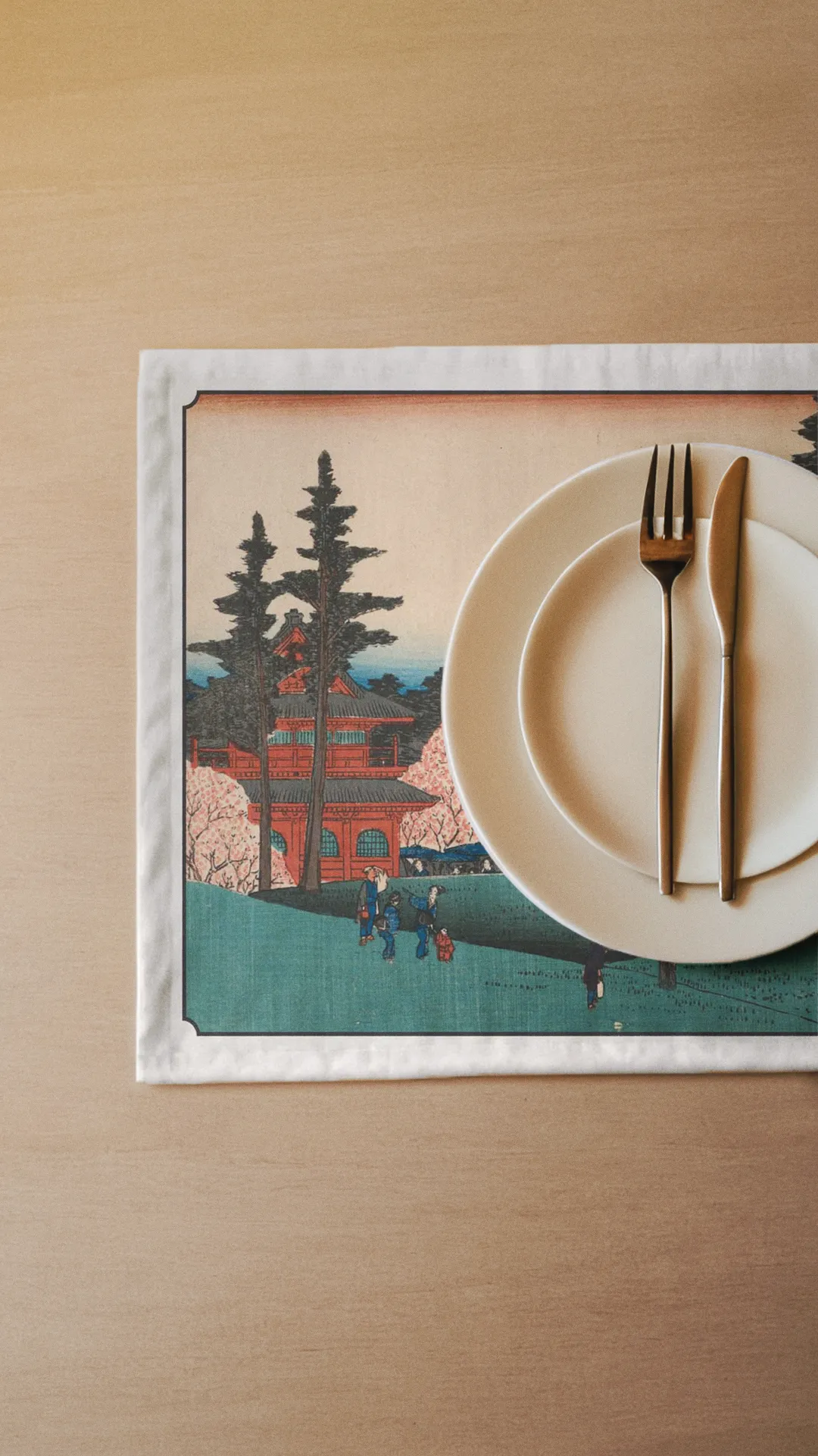 Podkładki - Świątynia Tōeizan - Utagawa Hiroshige - obrazek 2