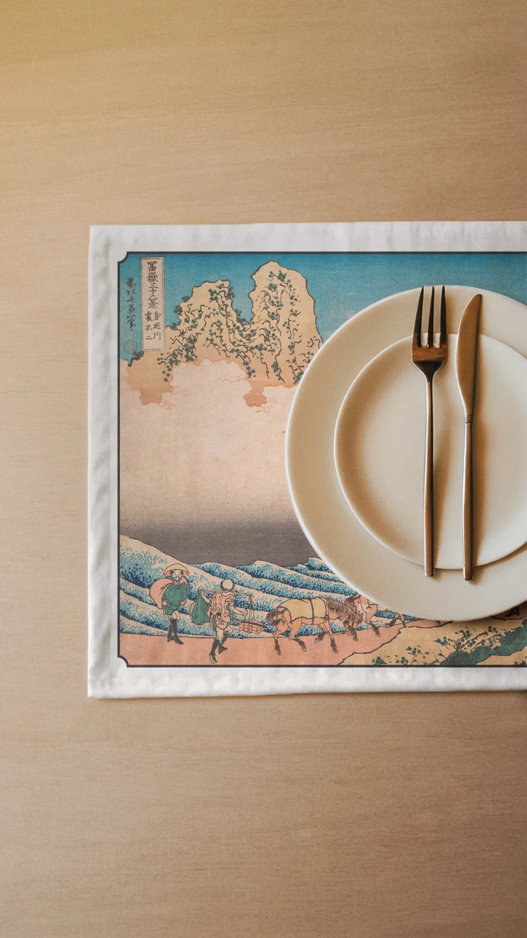 Podkładki - Widok na g&oacute;rę Fuji - Hokusai - obrazek 2