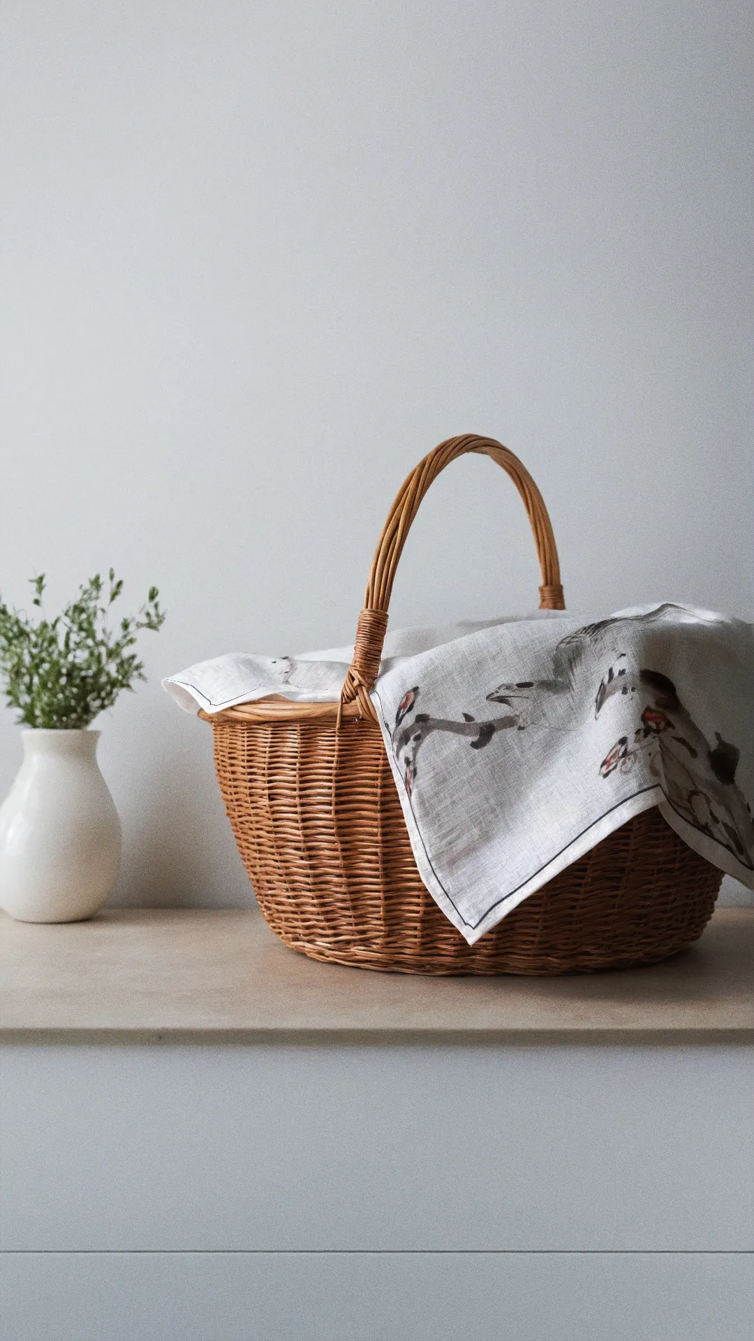 Ręcznik kuchenny - Japońskie ptaki - obrazek 2