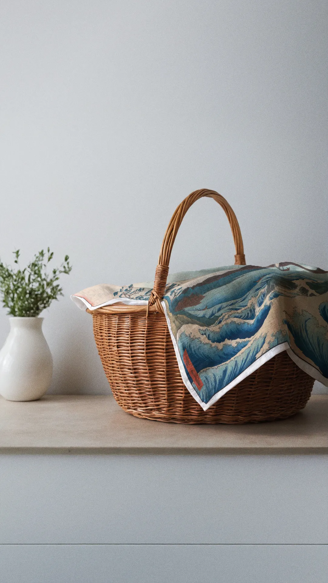 Ręcznik kuchenny - Morze w Satta- Ando Hiroshige - obrazek 2