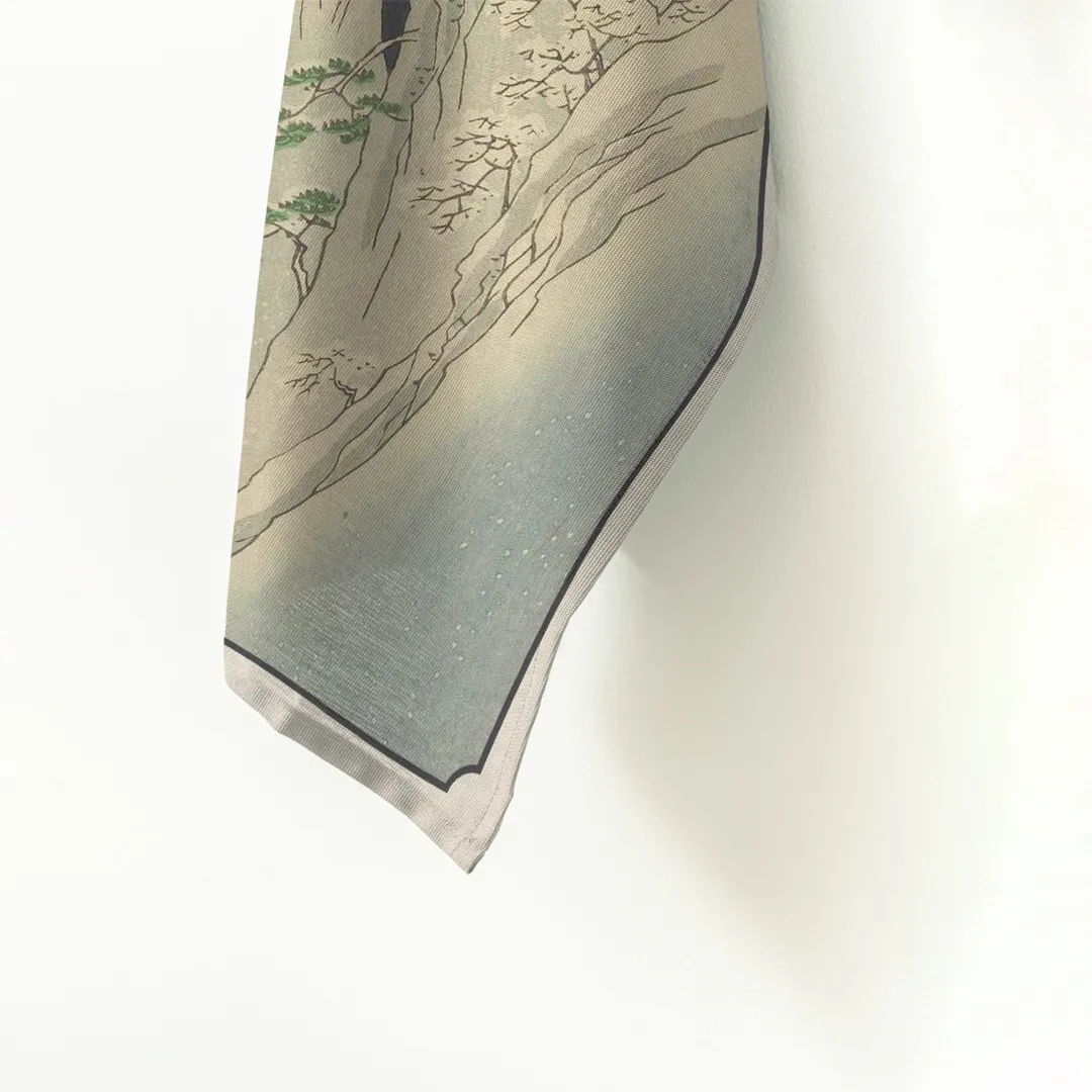 Ręcznik kuchenny - Śnieg w wąwozie Kiso - obrazek 2