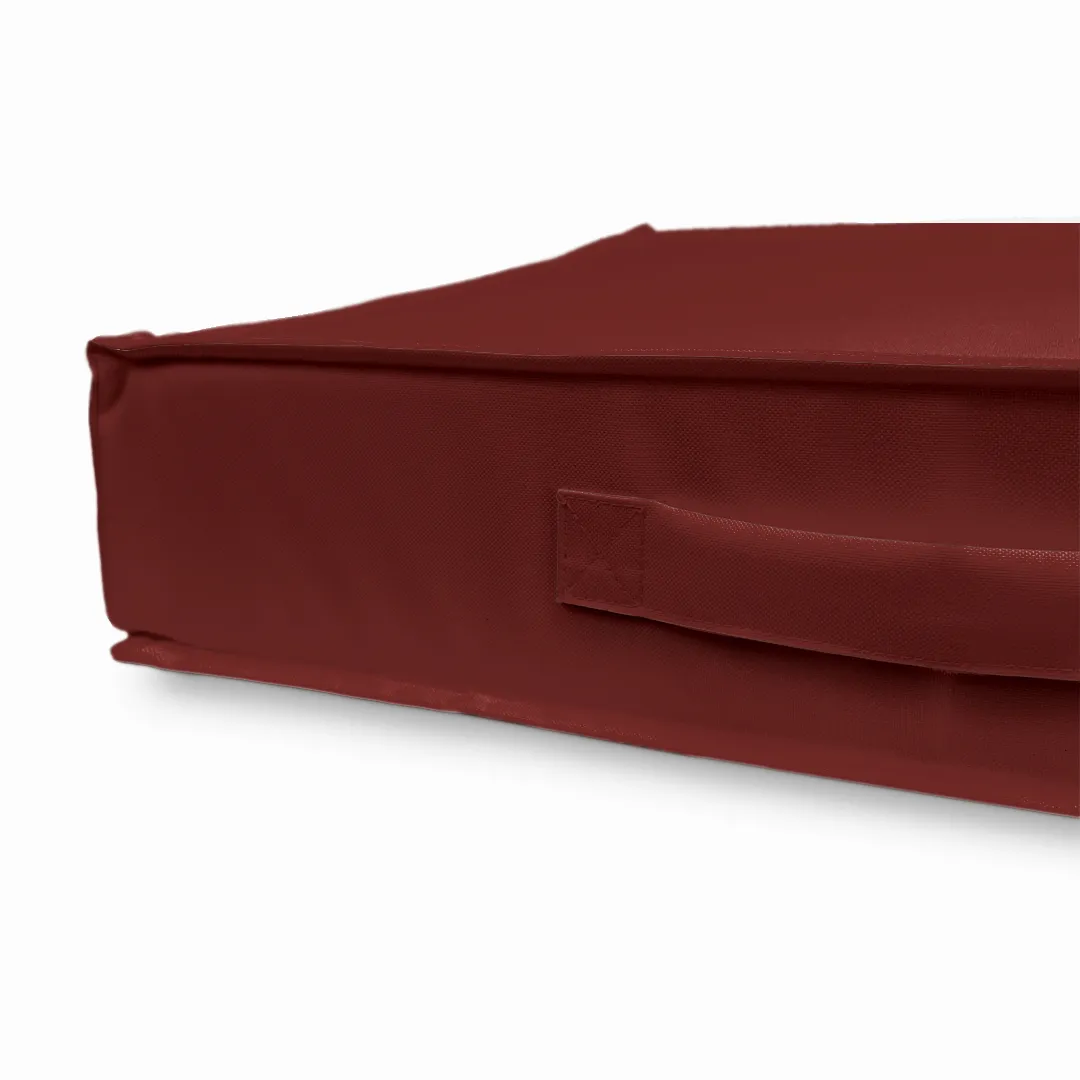 Poduszka świąteczna na podłogę - Elegancka czerwień - obrazek 4