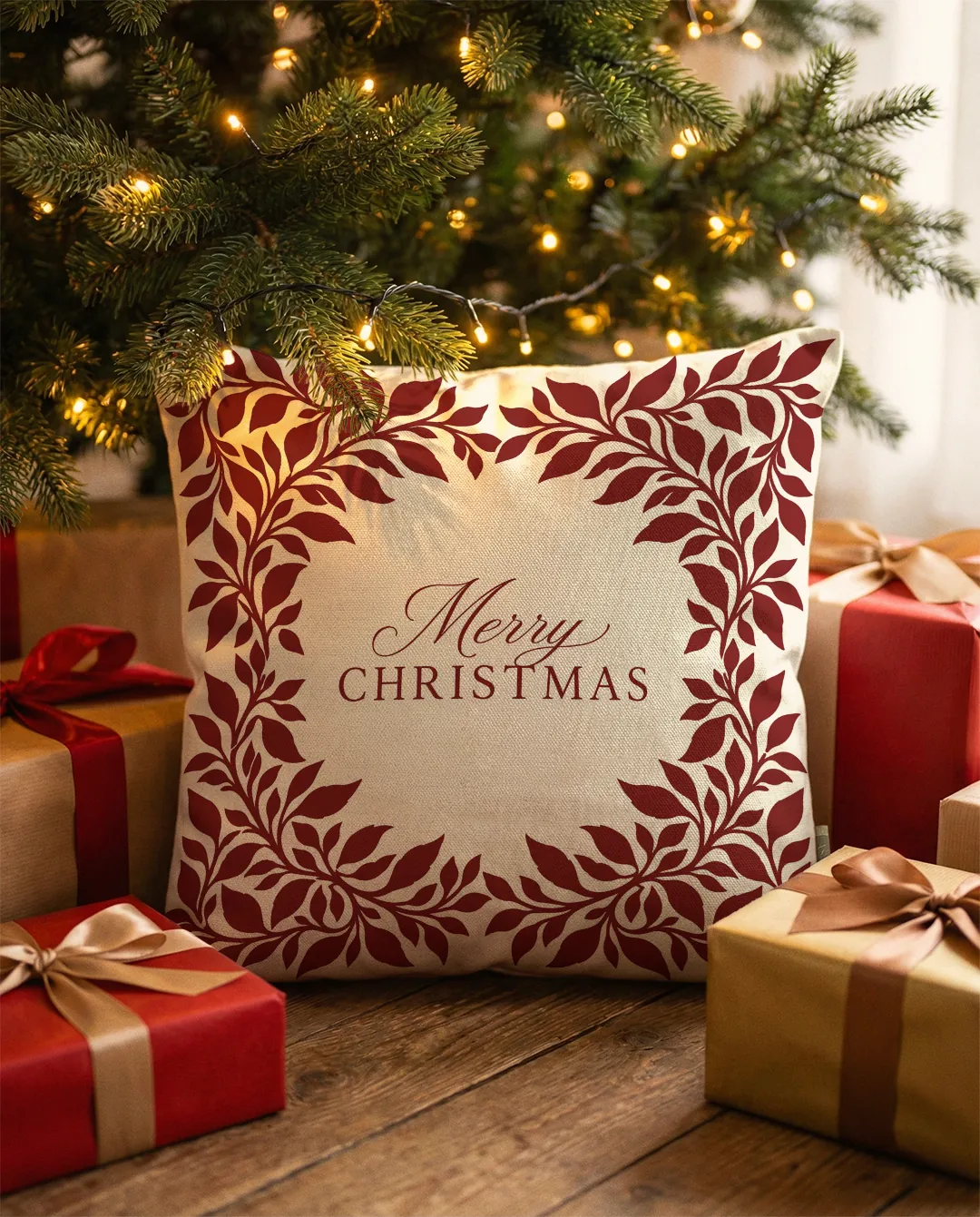 Poduszka świąteczna - Skandynawskie Merry Christmas - obrazek 3