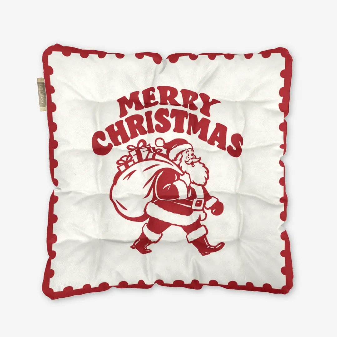 Poduszka świąteczna na krzesło - Santa Claus - obrazek 4