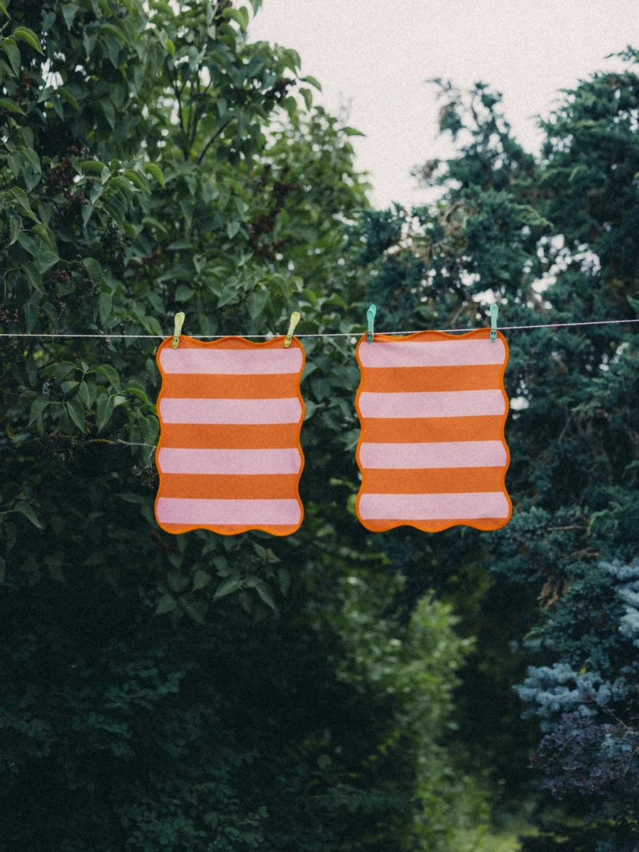 14. podkładki - r&oacute;żowo-pomarańczowe pasy_produkt (2)