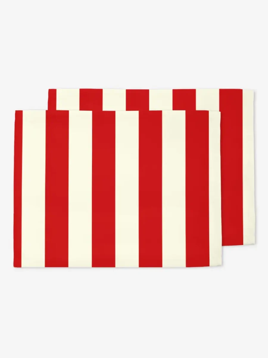 Podkładki świąteczne klasyczne czerwone pasy 35x45 cm