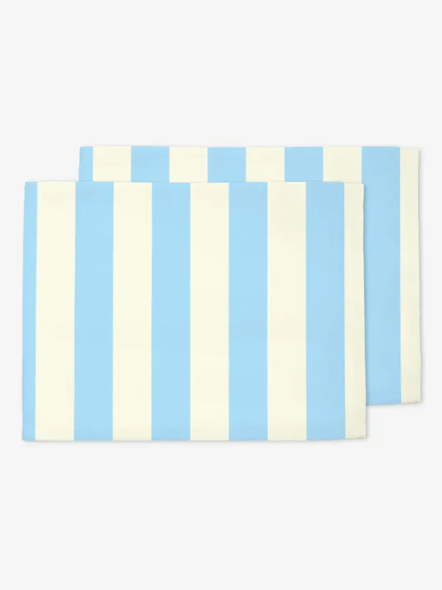 Podkładki świąteczne klasyczne błękitne pasy 35x45 cm