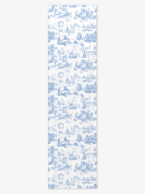Bieżnik Niebieski Toile de Jouy 40x150 cm
