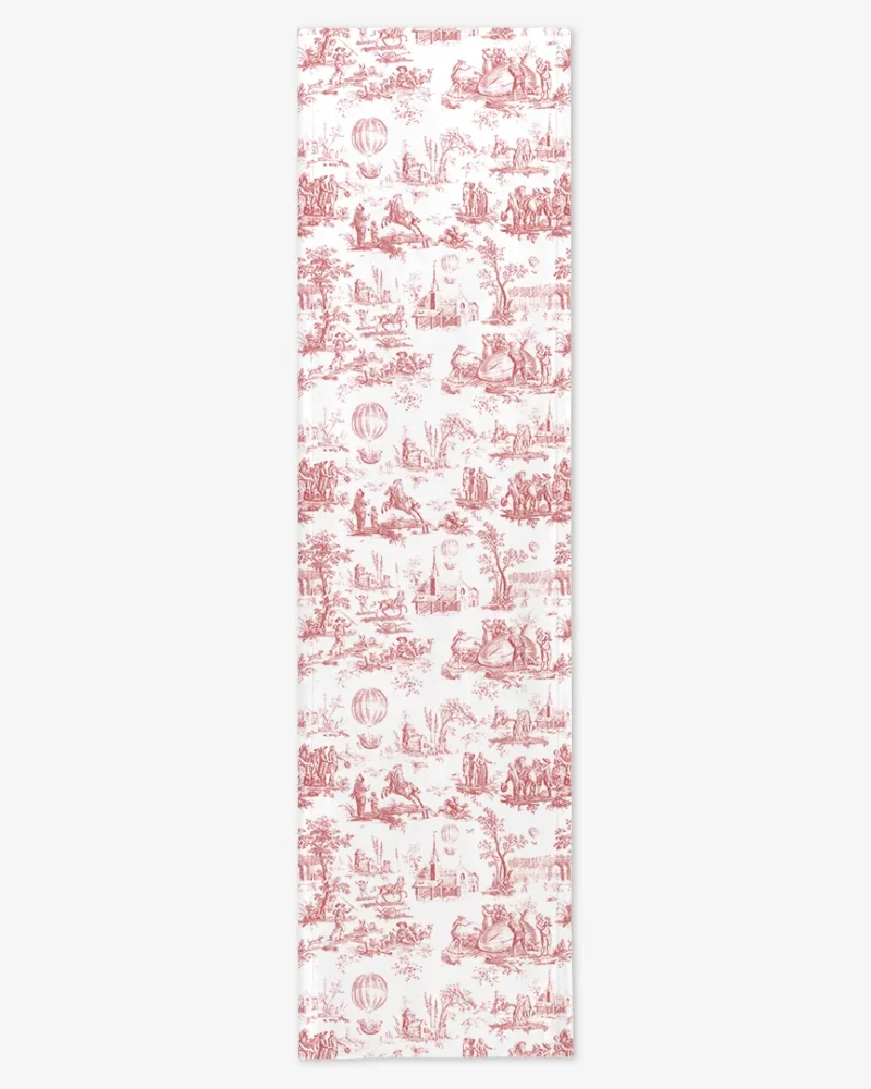 Bieżnik Czerwony Toile de Jouy 40x150 cm