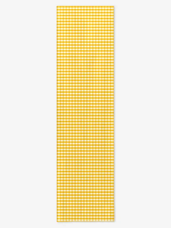 Bieżnik ż&oacute;łta kratka 40x150 cm