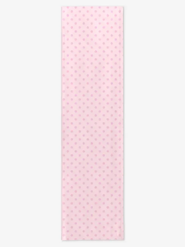 Bieżnik r&oacute;żowe kropki 40x150 cm