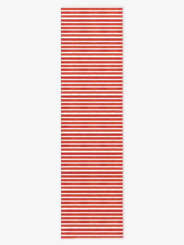 Bieżnik świąteczny czerwone paski 40x150 cm