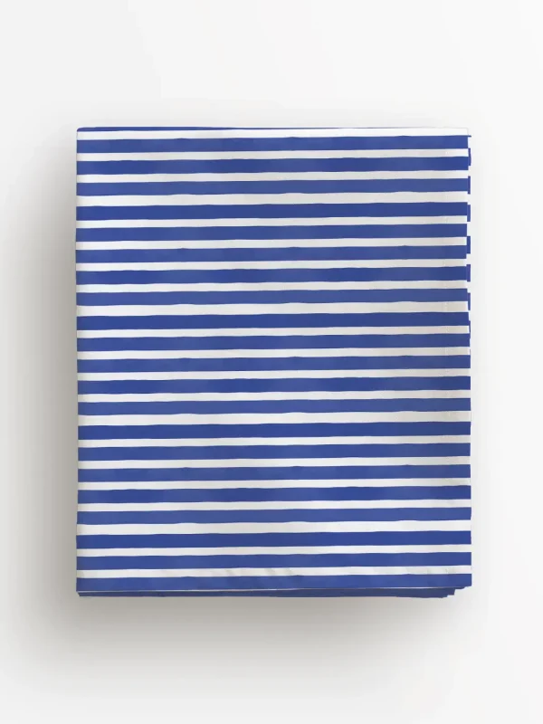 Obrus niebieskie paski 100x100 cm