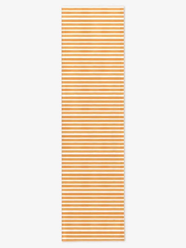 Bieżnik pomarańczowe paski 40x150 cm