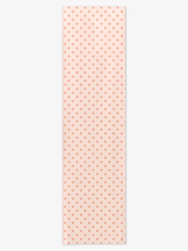 Bieżnik brzoskwiniowe kropki 40x150 cm