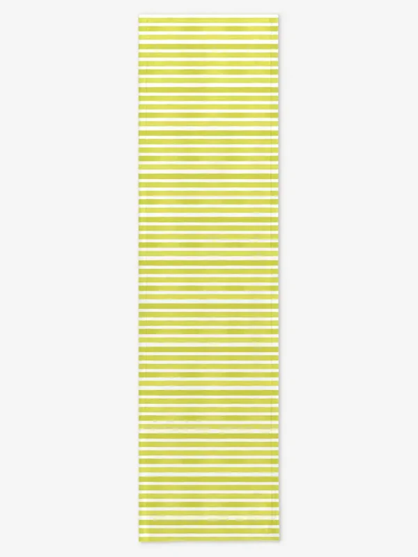 Bieżnik jasno zielone paski 40x150 cm